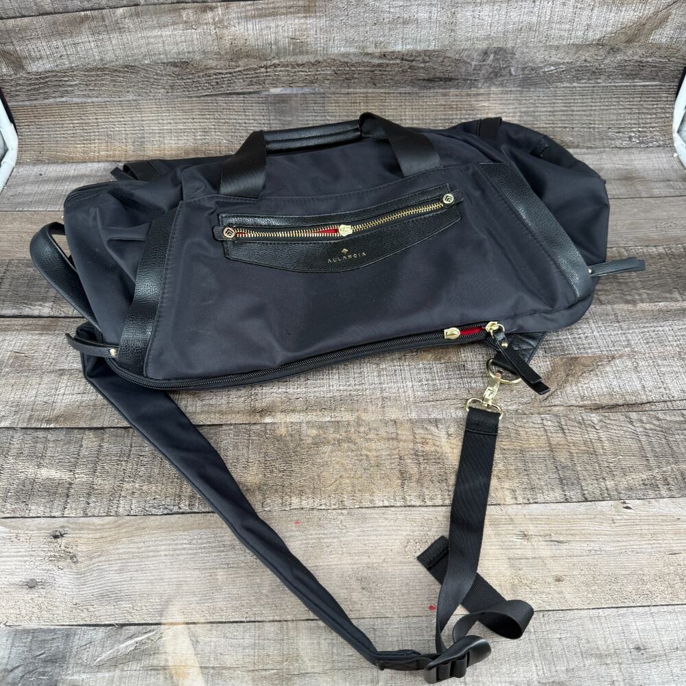 Allancia Black Duffle Shoulder Bag